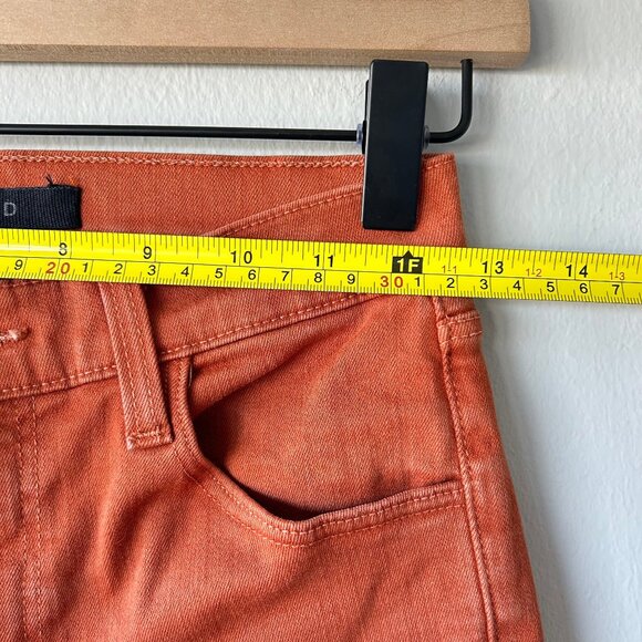 J Brand Adele Straight Leg High Rise Pants Lazlo Burnt Orange Size 25 Women’s - Picture 7 of 9